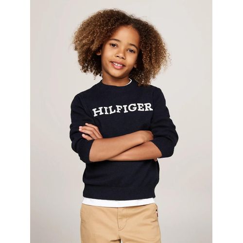 Pull Col Ras-Du-Cou Hilfiger Monotype Monotype Regular Sweater/Navy Blue - 74 Cm