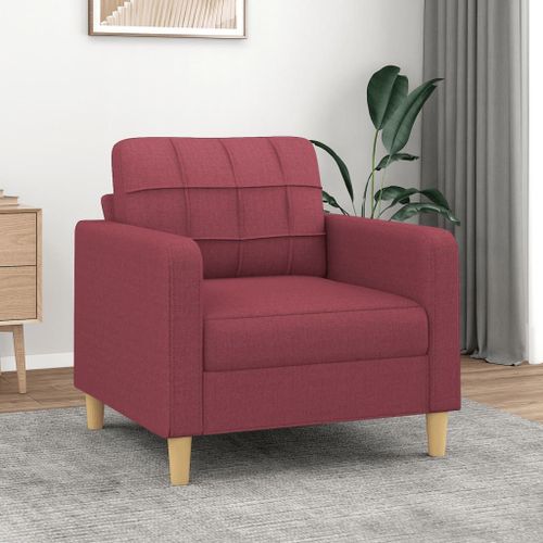 Vidaxl Fauteuil Rouge Bordeaux 60 Cm Tissu