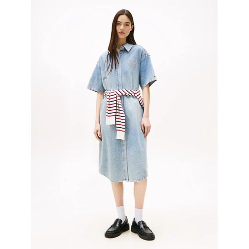 Robe Chemise Midi Décontractée En Denim Tjw Denim Shirtdress Ss/Denim Light - Xl
