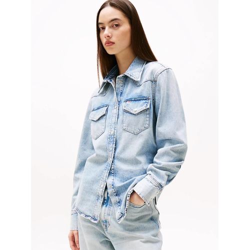 Chemise Western Coupe Standard En Denim Reg Western Shirt Bi6013/Denim Light - Xs