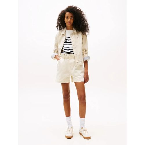 Short Décontracté Taille Haute Froncée Tjw Gmd Paper Bag Short/Off White - 24
