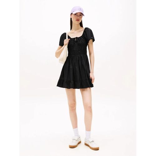 Robe Moulante Et Évasée Courte Tjw Rouche Mini Poplin Dress Ext/Black - Xs