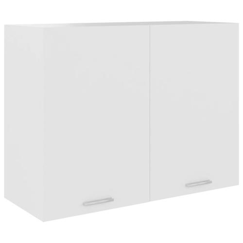 Vidaxl Armoire Suspendue Blanc 80x31x60 Cm Aggloméré