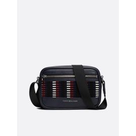 Petit sac bandoulière Corporate en cuir TH CORP LEATHER CAMERA BAG/Space Blue