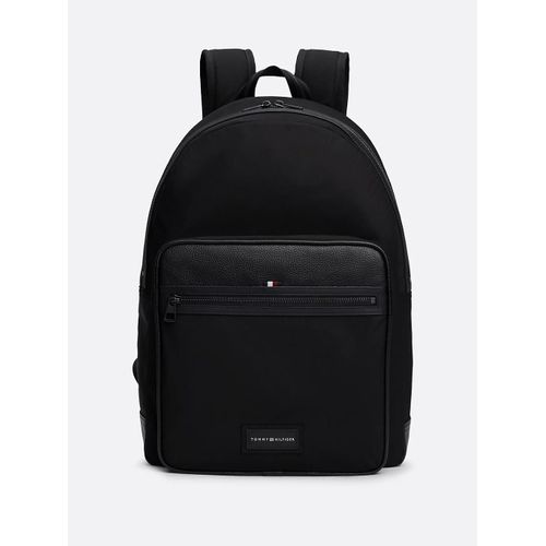 Sac à dos arrondi Casual à écusson logo TH CASUAL BACKPACK/Black