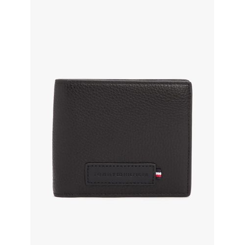 Portefeuille Premium Leather à deux volets TH PREMIUM CC FLAP AND COIN/Black