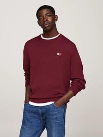 Pull Tommy Badge Avec Laine Tjm Reg Badge Sweater/Burgundy - Xs
