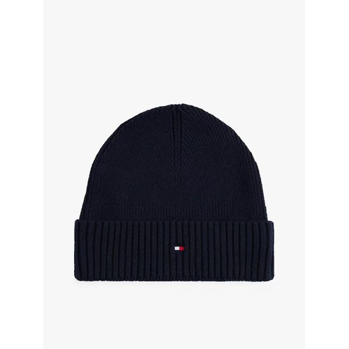 Bonnet Hilfiger Flag En Cachemire Th Flag Pima Cotton Beanie/Space Blue