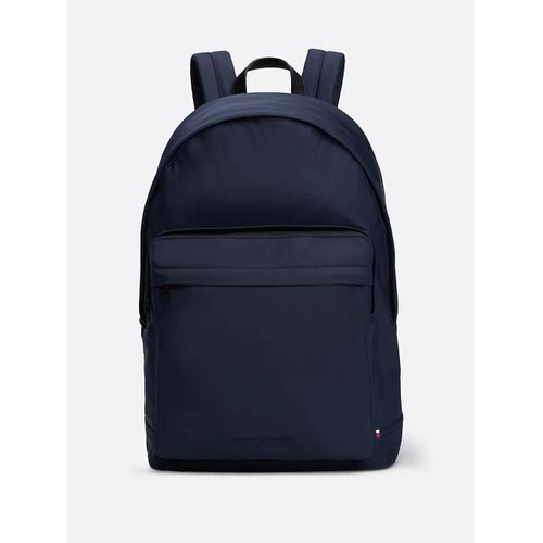 Sac à dos arrondi à logo texturé TH REPREVE BACKPACK/Space Blue