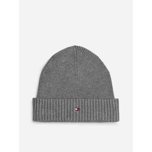 Bonnet Hilfiger Flag En Cachemire Th Flag Pima Cotton Beanie/Mid Grey Heather