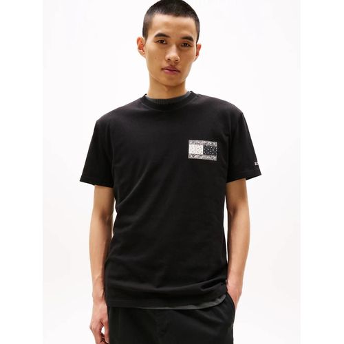 T-Shirt À Logo À Motif Cachemire Au Dos Tjm Reg Paisley Flag Tee Ext/Black - Xxxl