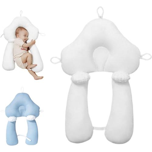 Pillow De Bébé Oreiller De Sommeil Latéral Oreiller De Confort De Sommeil De Bébé Oreiller Anti-Retournement De Nouveau-Né Oreiller Fixe,Bleu