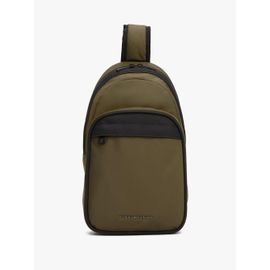 Sac bandoulière avec logo en métal TH REPREVE SLING BAG/Platinum Olive