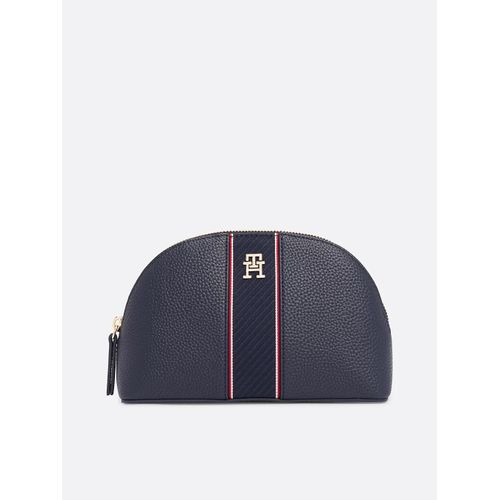 Trousse de toilette arrondie effet grain fin TH LEGACY WASHBAG/Space Blue