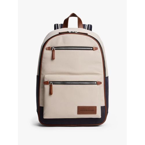 Sac à dos Casual à écusson logo TH CASUAL BACKPACK/Classic Beige