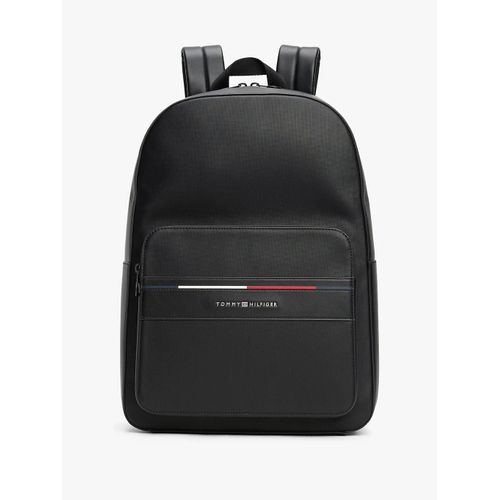 Sac à dos emblématique texturé TH FOUNDATION BACKPACK/Black