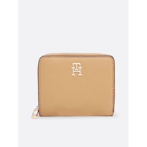 Portefeuille TH Soft zippé TH SOFT LOGOTAPE MED ZA/Light Brown
