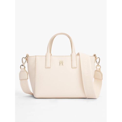 Cabas TH Soft à bandoulière logo TH SOFT LOGO MINI TOTE/Beige