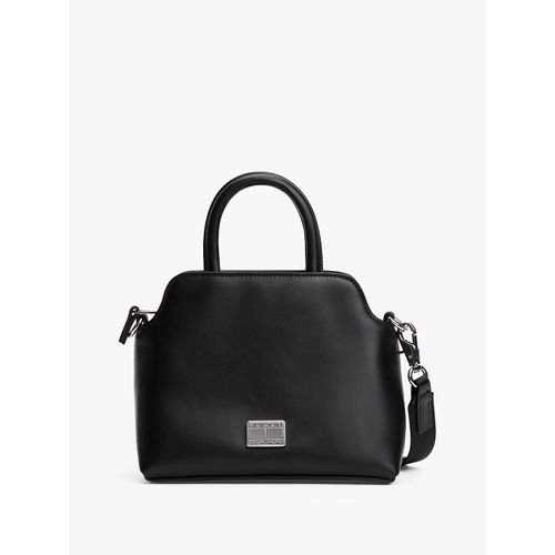 Sacoche à bandoulière à logo en métal TJW AMERICAN COOL MINI SATCHEL/Black
