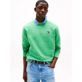 Sweat En Tissu Éponge À Badge Tommy Tjm Reg Badge Crew Ext/Coastal Green - 2xl