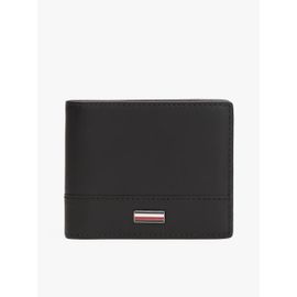 Portefeuille à deux volets Corporate en cuir TH CORP MINI CC WALLET/Black