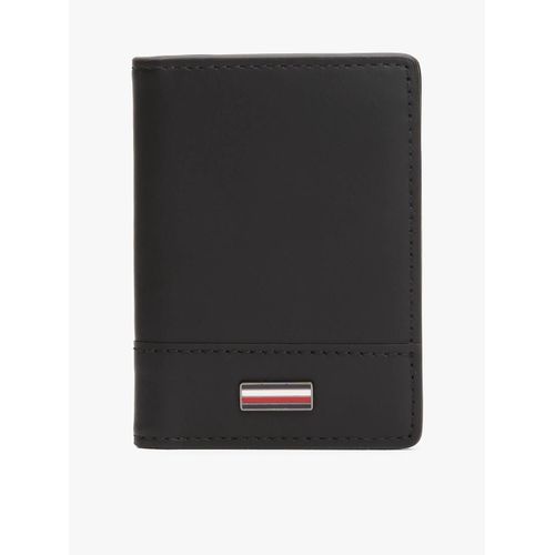 Portefeuille à deux volets Corporate en cuir TH CORP BIFOLD/Black