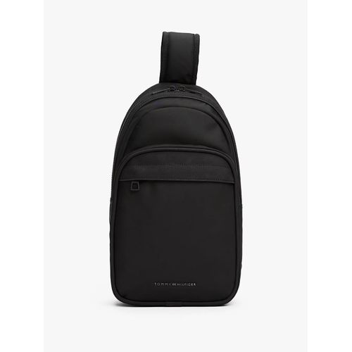 Sac bandoulière avec logo en métal TH REPREVE SLING BAG/Black
