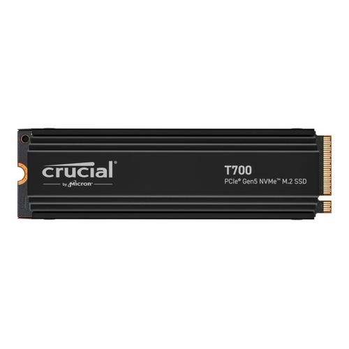Crucial T700 - SSD - chiffré - 2 To - interne - M.2 - PCI Express 5.0 (NVMe) - TCG Opal Encryption 2.01