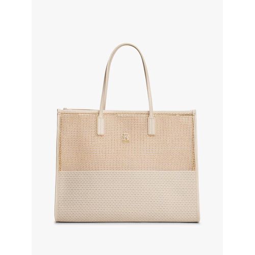 Cabas City tissé TH CITY SUMMER TOTE WOVEN/Classic Beige