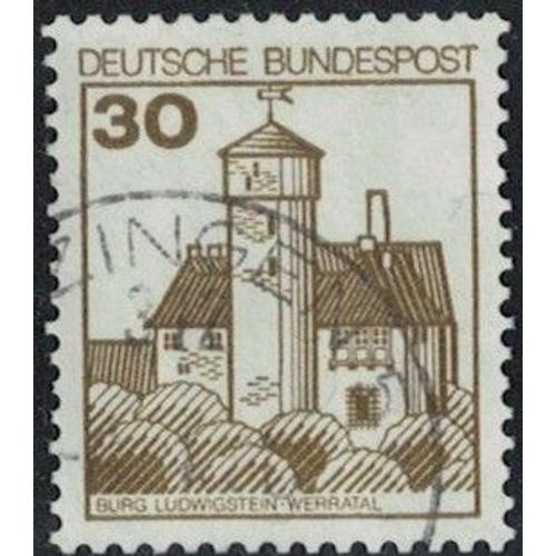 Allemagne 1977 Oblitéré Used Château De Ludwigstein Vallée De La Werra Y&t De 763 Su