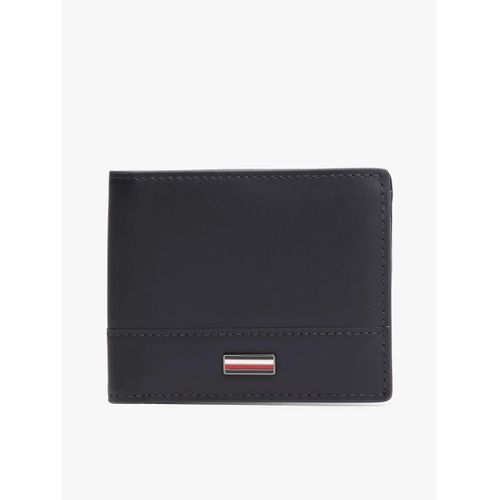 Portefeuille à deux volets Corporate en cuir TH CORP MINI CC WALLET/Space Blue