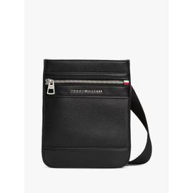 Sac bandoulière à effet grain fin et logo TH CENTRAL MINI CROSSOVER/Black