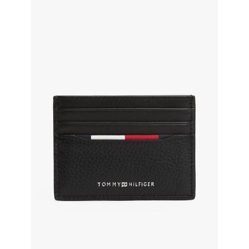 Porte-cartes en cuir TH CENTRAL CC HOLDER/Black