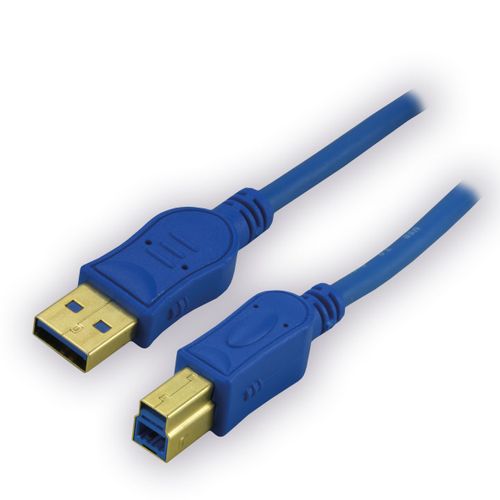 MCL - Câble USB - USB type A (M) pour USB Type B (M) - USB 3.0 - 1.8 m - bleu