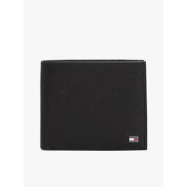 Portefeuille à deux volets en cuir à drapeau TH FLAG CC FLAP AND COIN/Black