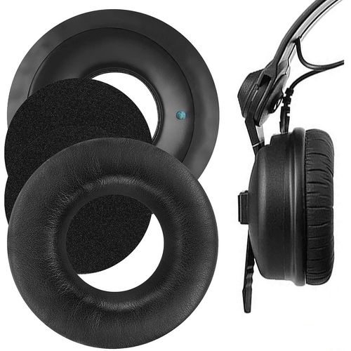 Coussinets de rechange pour casque Sennheiser HD25,HD25-1, HD25-II, HD25SP, HD25SP-II(Cuir protéiné)