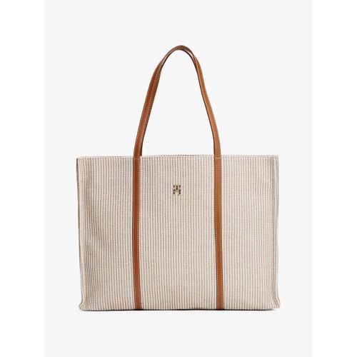 Cabas de plage en toile TH PREMIUM BEACH LE TOTE/Neutral Stripe