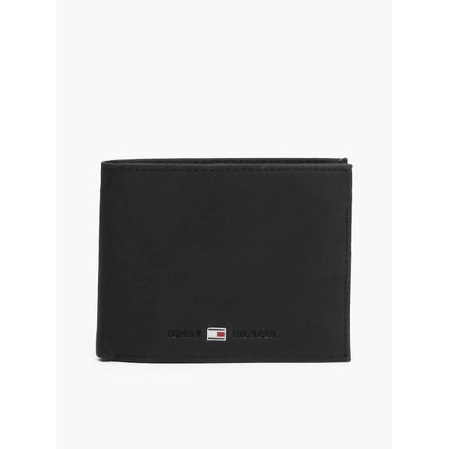 Portefeuille en cuir à rabat JOHNSON CC FLAP AND COIN POCKET/Black