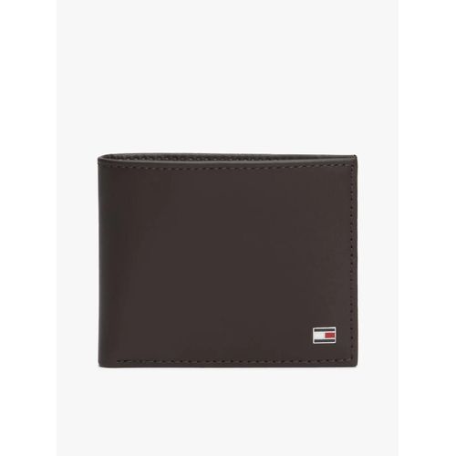 Petit portefeuille gaufré à deux volets ETON MINI CC WALLET/Brown