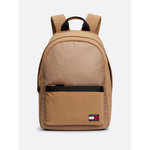Sac à dos Essential en velours côtelé à logo TJM ESS DAILY CORD BACKPACK/Tawny Sand