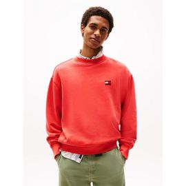 Sweat Décontracté À Badge Tjm Rlx Tj Label Crew Ext/Bright Vermillion - S