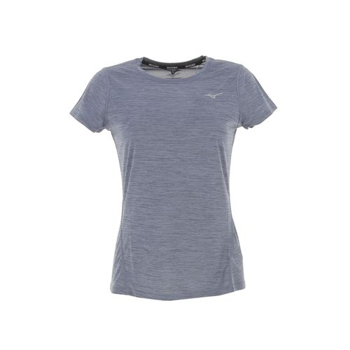 Maillot De Running Mizuno Impulse Core Tee(W) Bleu Moyen