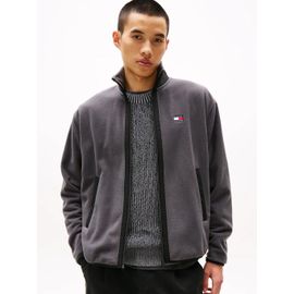 Sweat En Polaire À Badge Tommy Tjm Rlx Fz Polar Fleece Ext/Washed Black - Xxl