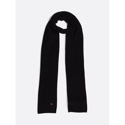 Écharpe Hilfiger Flag Avec Cachemire Th Flag Pima Cotton Cash Scarf/Black