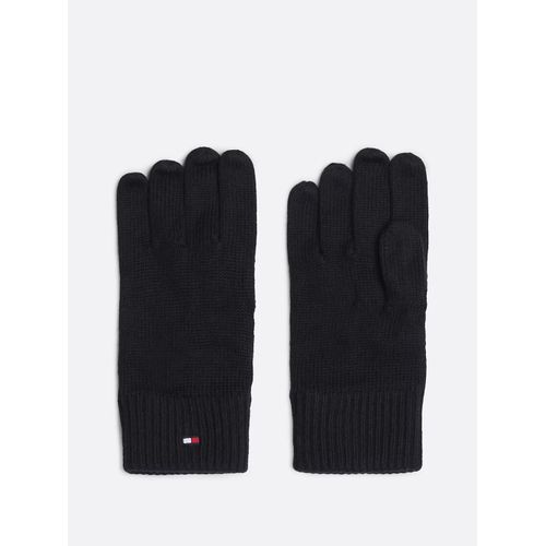 Gants Hilfiger Flag Brodé Avec Cachemire Essentials Flag Gloves/Black