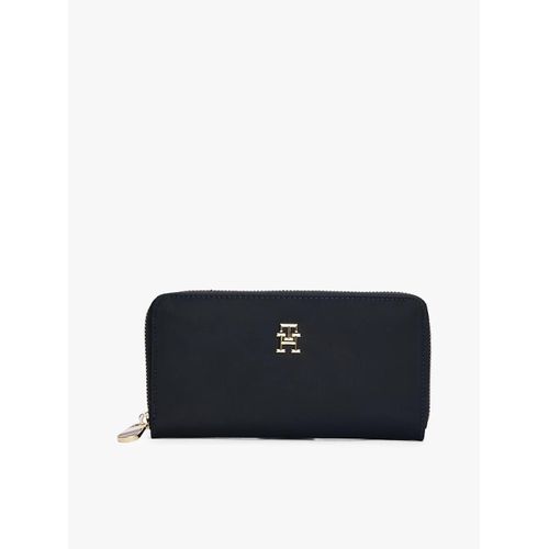 Grand portefeuille zippé recyclé POPPY TH LARGE ZA/Space Blue