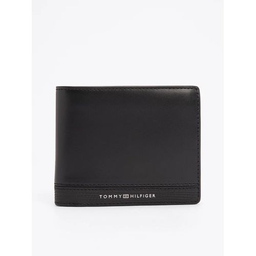 Portefeuille TH Business en cuir TH BUSINESS CC FLAP AND COIN/Black