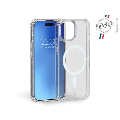 Coque Renforcée Iphone 15 Air Origine France Garantie Compatible Magsafe Transparente - Origine France Garantie - Garantie À Vie Force Case