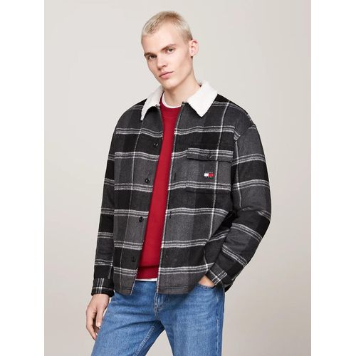 Surchemise Décontractée À Carreaux En Sherpa Tjm Check Sherpa Overshirt Ext/Black Check - 4xl