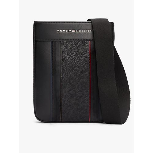 Sac bandoulière à logo en métal TH FOUNDATION MINI CROSSOVER/Black